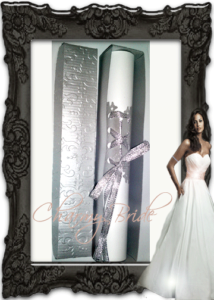 Сватбена покана тип папирус с кутийка - Charmybride. com