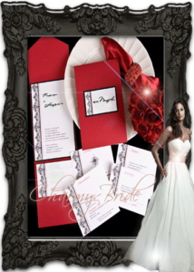 Дизайнерска покана с много вътрешни части - Charmybride.com