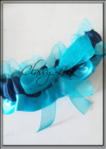 Жартиер в Синьо- Charmybride.com