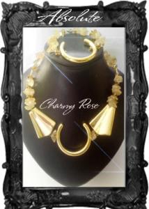 Красив комплект от цитрин от колекцията на Rose Absolute - Charmyrose.com