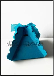 Кутийка за сватбено подаръче в тюркоазено от SvatbaLux